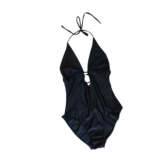 Sabree Black Cut Out One Piece Swimsuit - Picture 2 of 8